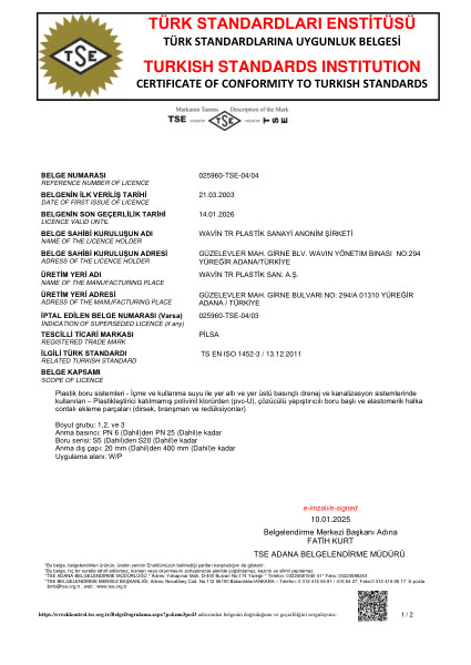 TS EN ISO 1452-3 (U-PVC TSB EK PARÇA) 2025)