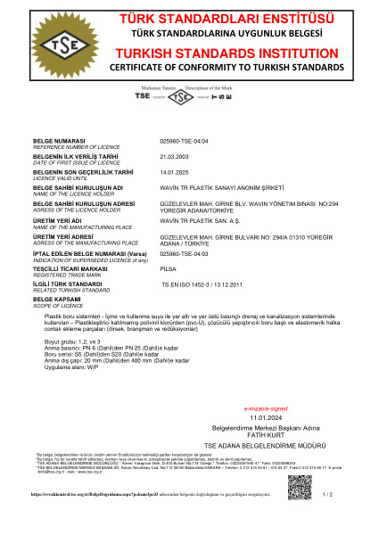 TS EN ISO 1452-3 (U-PVC TSB EK PARÇA) 20254)