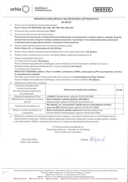 KDWU 061/3 Rura IT Sewer PP