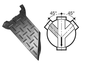 Tegra 1000 PP Plug T 45º DN315 Right