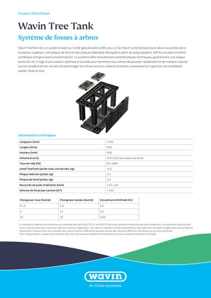 250908 Wavin TreeTank Datasheet FR