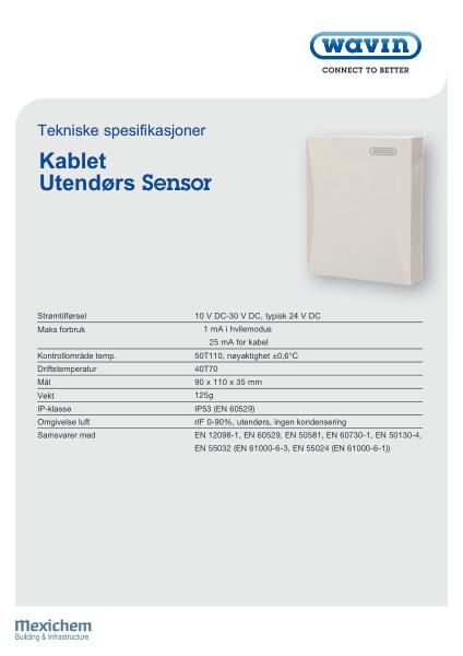 Wavin Sentio Tekniske spesifikasjoner