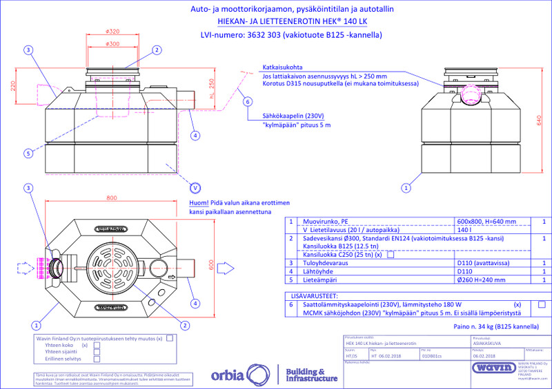 Tuotekuva - HEK 140LK PDF