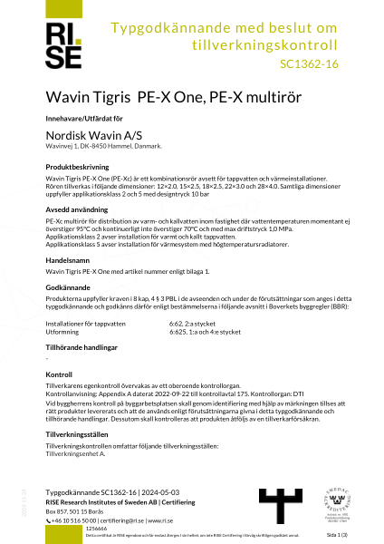 Rise PEX multirör