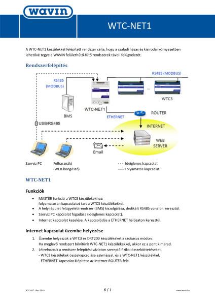 WTC-Net internetes szabályozás