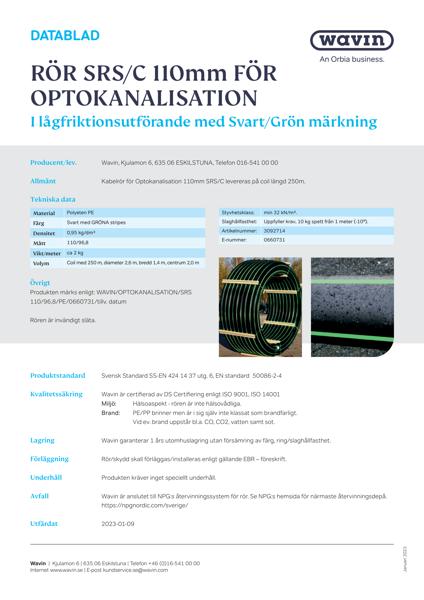 Wavin_Kabelrör_SRS_C_110_SVGR_OPTO_SE_20230109 