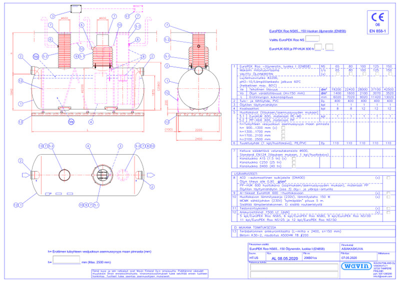 Tuotekuva - EuroPEK Roo NS65-NS150 PDF