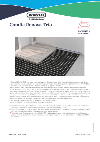 Scheda tecnica Comfia Renova Trio