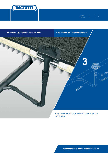 Manuel d'installation Wavin QuickStream PE