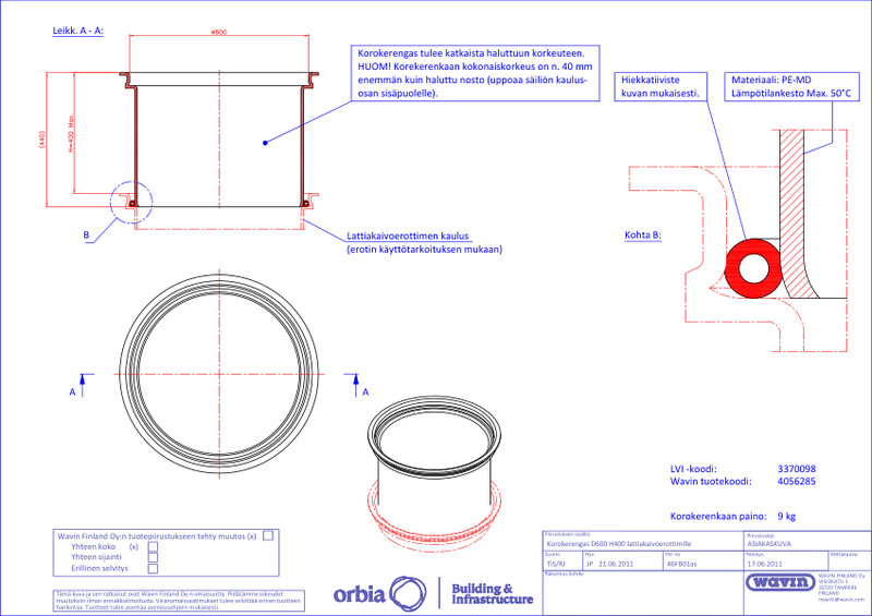 Tuotekuva - Korokerengas PE D600-H400 PDF