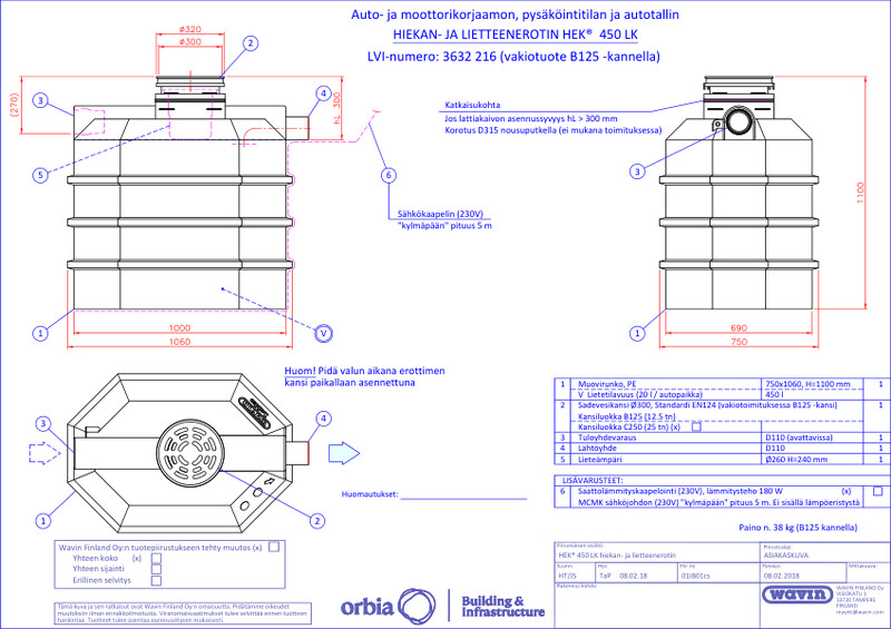 Tuotekuva - HEK 450 LK PDF