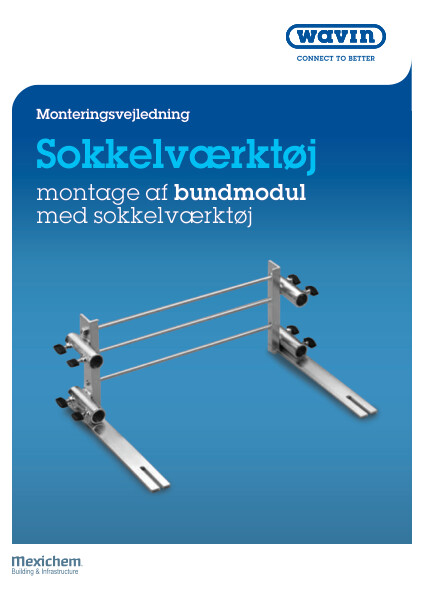 Sokkelværktøj - montage af bundmodul med sokkelværktøj