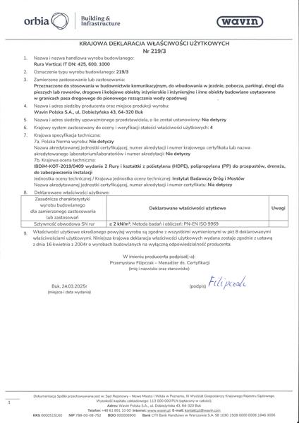 KDWU 219/3 Rura Vertical IT SN2