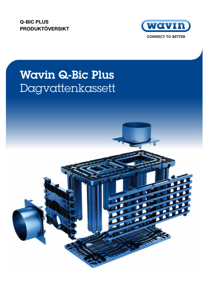 Broschyr Produktöversikt Q-Bic Plus dagvattenkassett