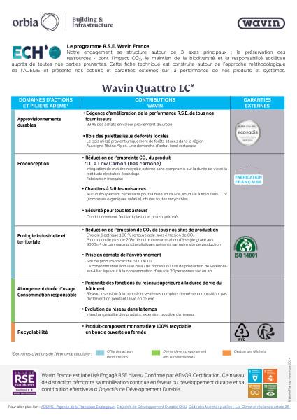 Fiche Technique RSE Wavin Quattro LC