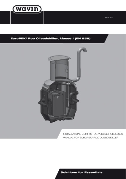 EuroPEK® Roo Olieudskiller, klasse I