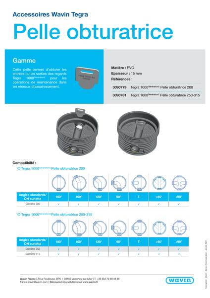 Fiche produit Pelle Obturatrice