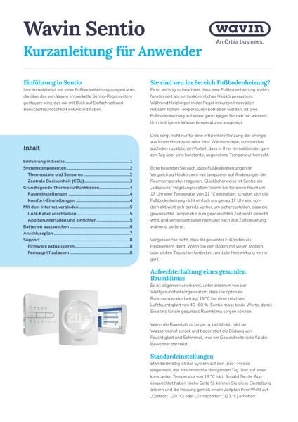 Sentio: Kurzanleitung für Anwender