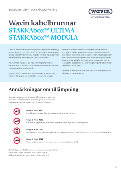 Wavin_Kabeltillbehör_Kabelbrunn_Cubis_Installationsanvisning_SE_20231016