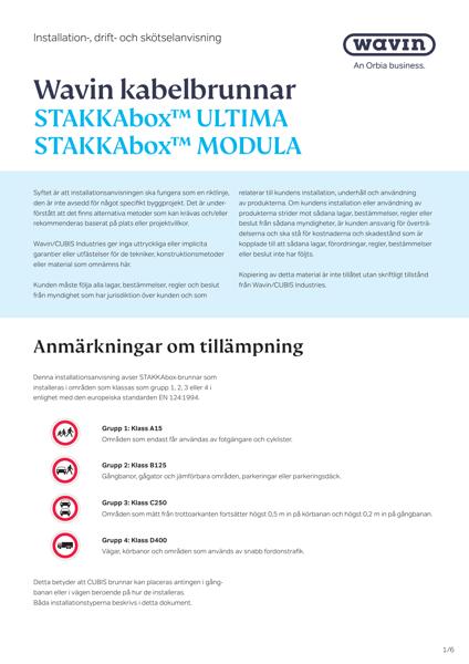 Wavin_Kabeltillbehör_Kabelbrunn_Cubis_Installationsanvisning_SE_20231016