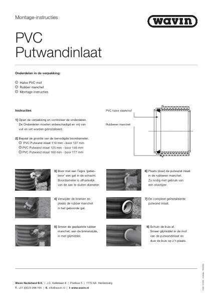 Montage-instructies PVC Putwandinlaat