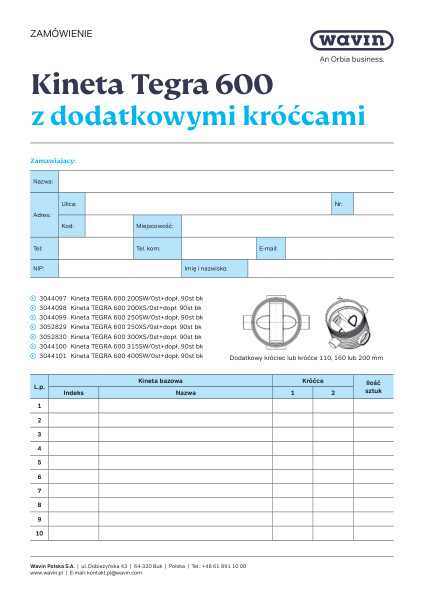 Kinety - formularz zamówienia/zapytania