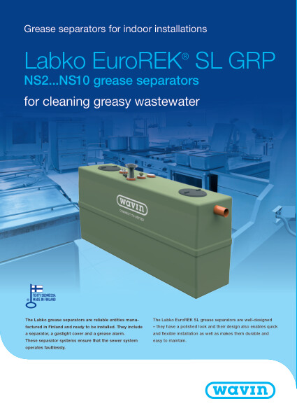 (AP) Wavin Labko EuroREK® SL GRP NS2-NS10 Grease Separators