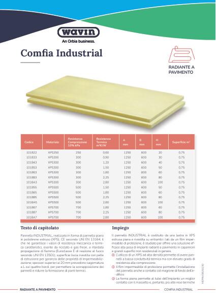 Scheda tecnica Comfia Industrial