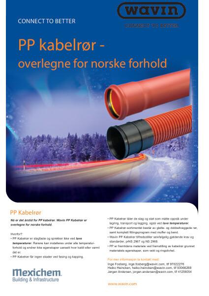 Produktblad PP Kabelrør
