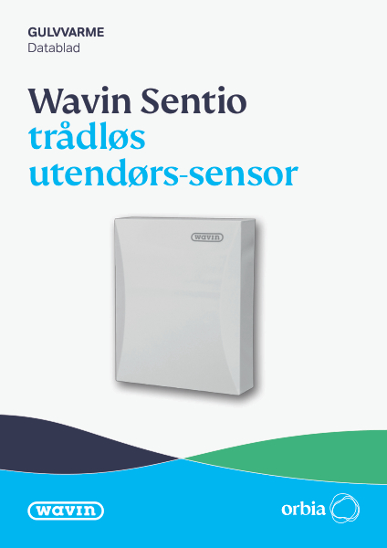 Sentio trådløs utendørssensor datablad