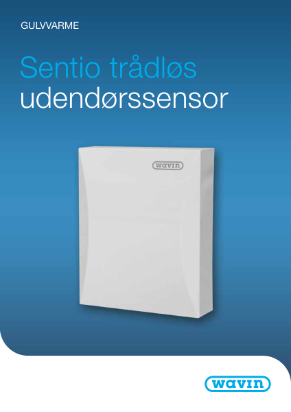 Datablad - Sentio trådløs udendørssensor