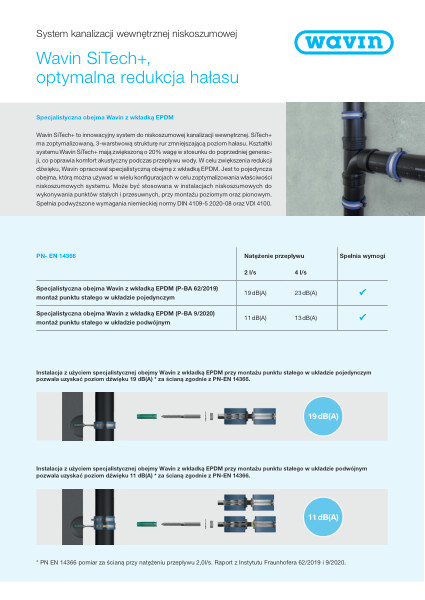 Karta katalogowa Wavin SiTech+