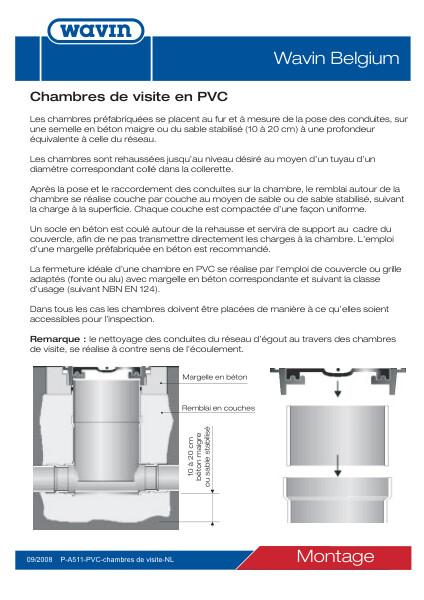 Prescription de pose PVC Chambres de visite