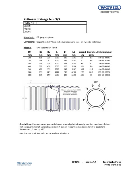 X-Stream drainage 360° buis / tuyau de drainage