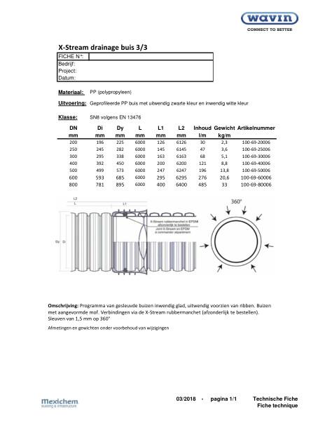 X-Stream drainage 360° buis / tuyau de drainage