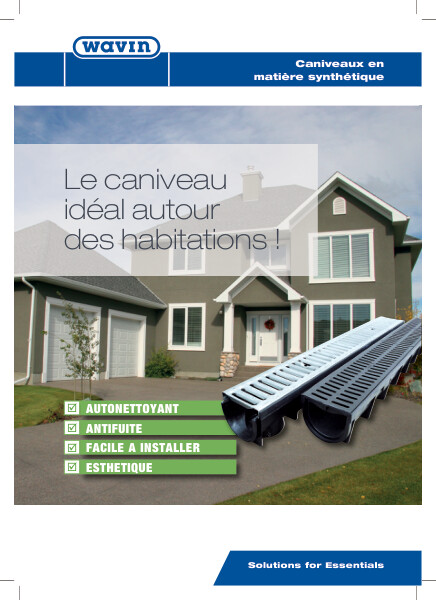 Brochure Caniveaux en matière synthétique