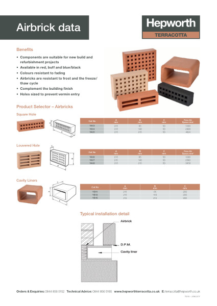 Data Sheet - Airbricks