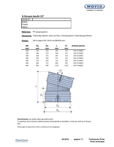 SN8_XStream Bocht 15° / Coude 15°