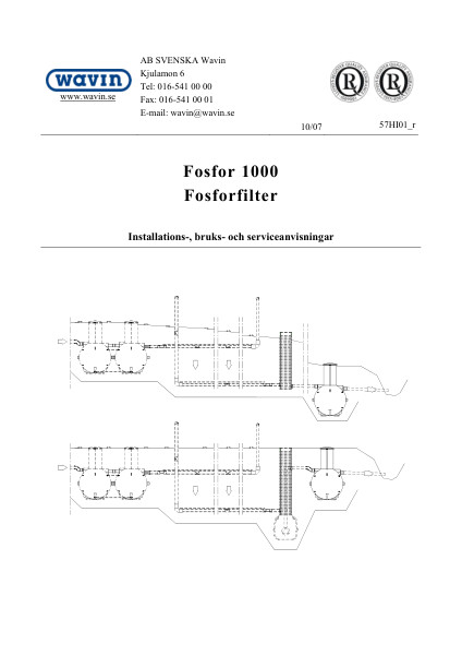 Installationsanvisning Fosforfilter-Fosfor 1000