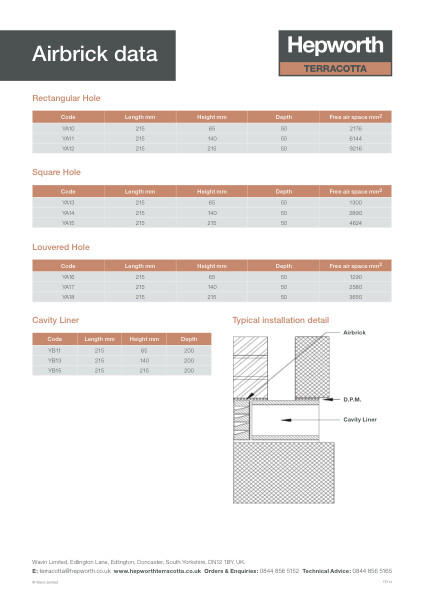 Data Sheet - Airbricks