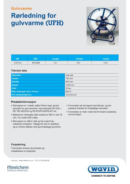 Rørvogn rørledning gulvvarme