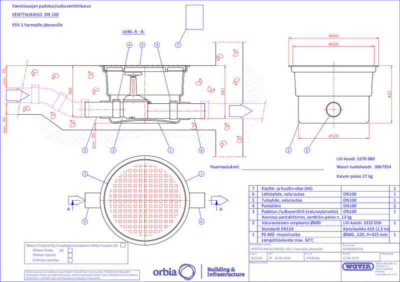 Tuotekuva - VENTTIILIKAIVO DN100 PDF