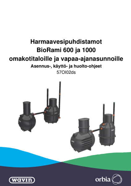 Asennus-, käyttö- ja huolto-ohje - BioRami 600 ja 1000