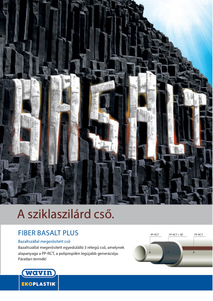 Ekoplastik Fiber Basalt Plus nyomócső rendszer Termékismertető