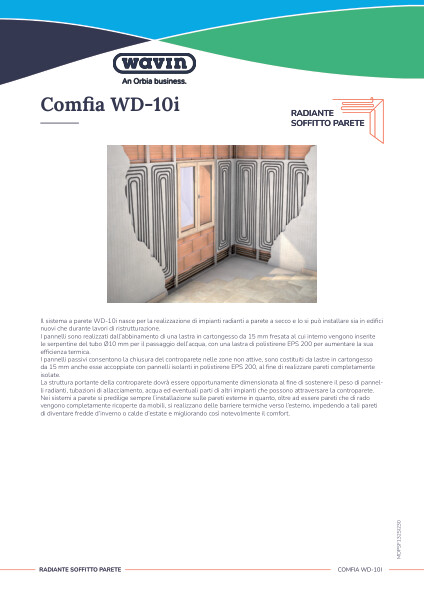 Scheda tecnica Comfia WD-10i