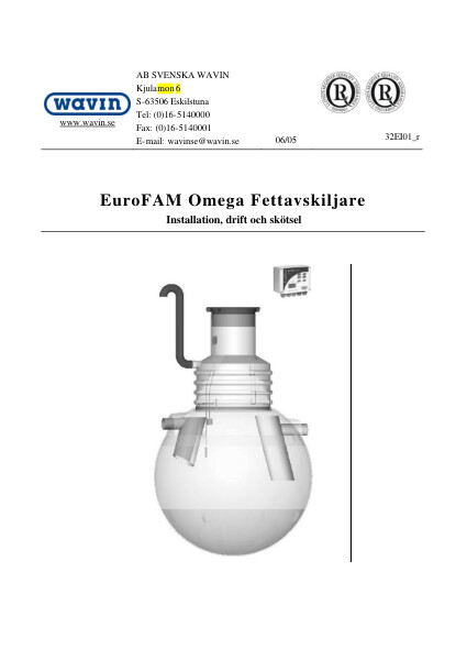 EuroFAM Omega Fettutskillere