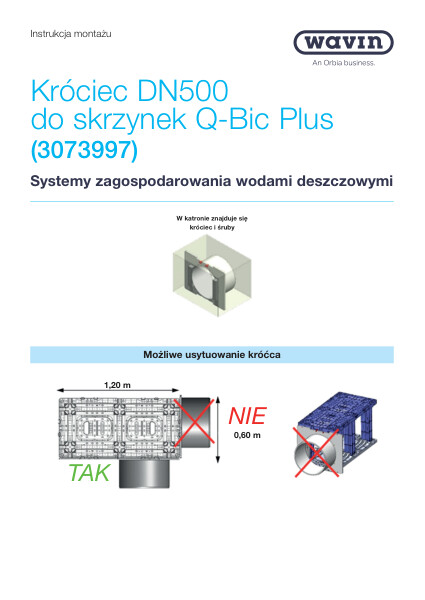 Instrukcja montażu króćca_Q-Bic_Plus