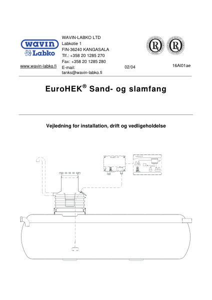 EuroHEK® Sand- og slamfang