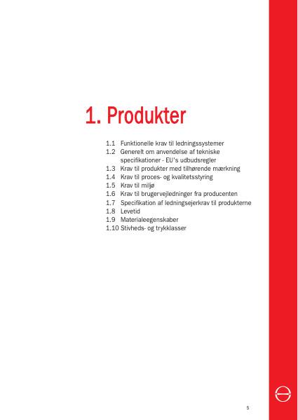 Teknisk viden - DANVA vejledning, kapitel 1 produkter