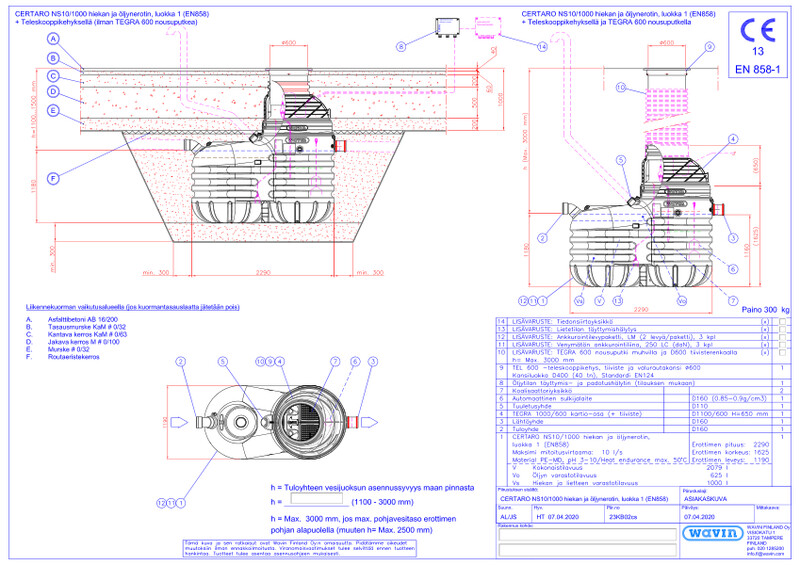 Tuotekuva - CERTARO NS10/1000 PDF